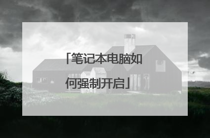 笔记本电脑如何强制开启