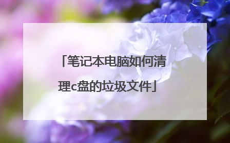 笔记本电脑如何清理c盘的垃圾文件