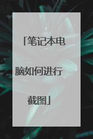 笔记本电脑如何进行截图