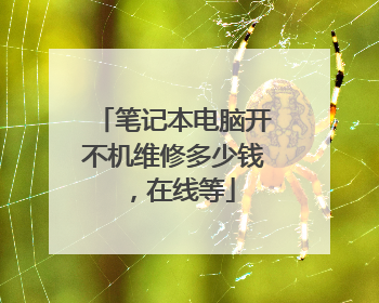 笔记本电脑开不机维修多少钱,在线等