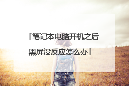笔记本电脑开机之后黑屏没反应怎么办