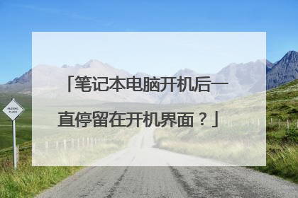 笔记本电脑开机后一直停留在开机界面?