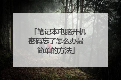 笔记本电脑开机密码忘了怎么办最简单的方法