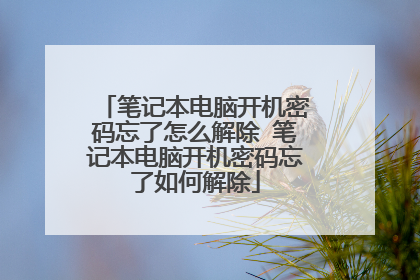 笔记本电脑开机密码忘了怎么解除 笔记本电脑开机密码忘了如何解除