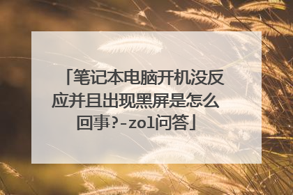 笔记本电脑开机没反应并且出现黑屏是怎么回事?-zol问答