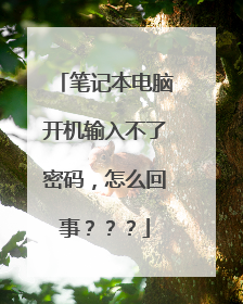 笔记本电脑开机输入不了密码，怎么回事？？？