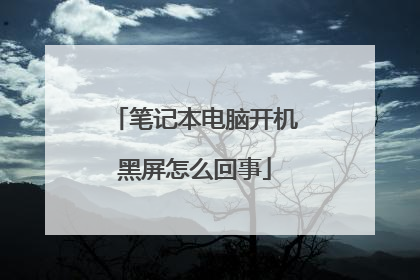 笔记本电脑开机黑屏怎么回事
