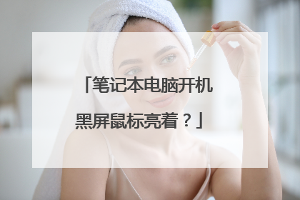 笔记本电脑开机黑屏鼠标亮着?