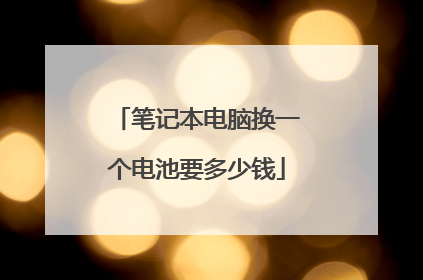 笔记本电脑换一个电池要多少钱