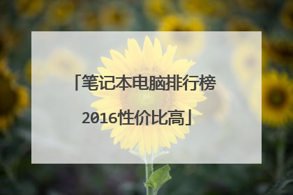 笔记本电脑排行榜2016性价比高
