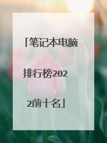 笔记本电脑排行榜2022前十名