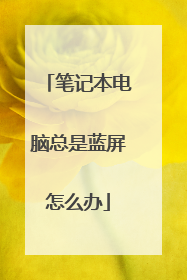 笔记本电脑总是蓝屏怎么办