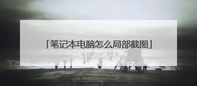 笔记本电脑怎么局部截图