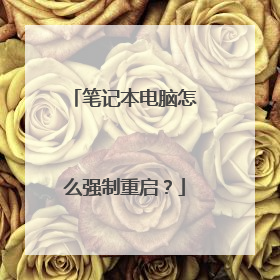 笔记本电脑怎么强制重启?