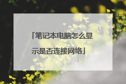 笔记本电脑怎么显示是否连接网络