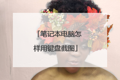 笔记本电脑怎样用键盘截图