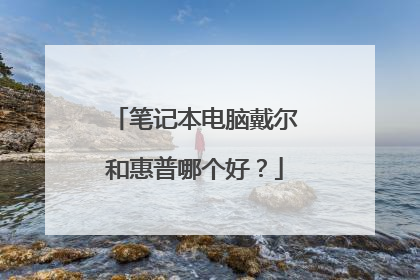 笔记本电脑戴尔和惠普哪个好？