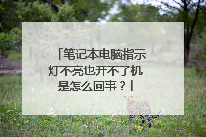 笔记本电脑指示灯不亮也开不了机是怎么回事?