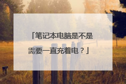 笔记本电脑是不是需要一直充着电?