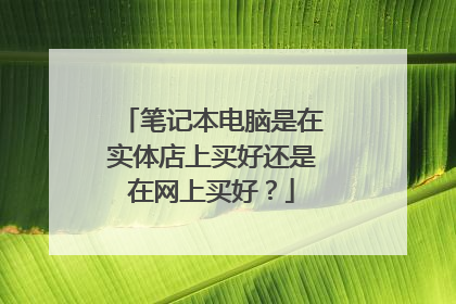 笔记本电脑是在实体店上买好还是在网上买好？