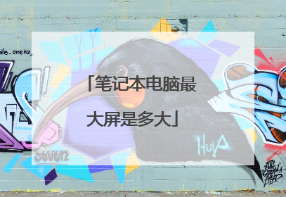 笔记本电脑最大屏是多大