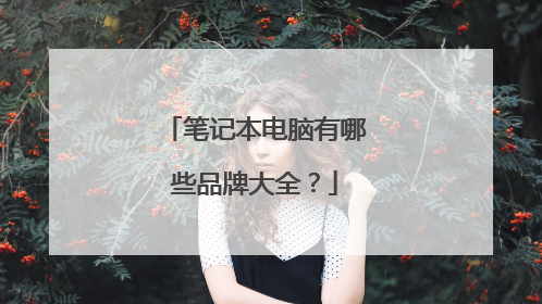 笔记本电脑有哪些品牌大全?