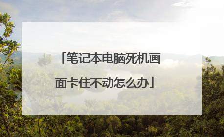 笔记本电脑死机画面卡住不动怎么办