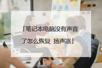 笔记本电脑没有声音了怎么恢复 扬声器