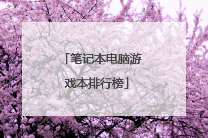 笔记本电脑游戏本排行榜