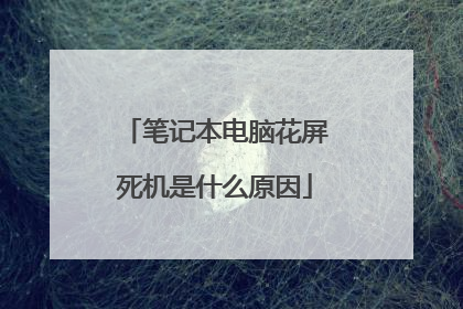 笔记本电脑花屏死机是什么原因