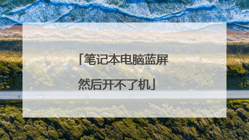 笔记本电脑蓝屏然后开不了机
