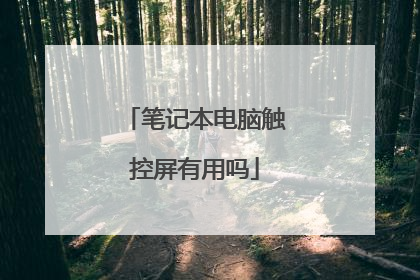 笔记本电脑触控屏有用吗