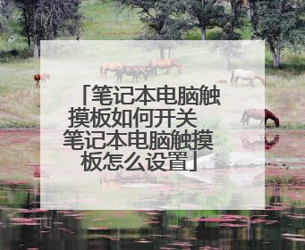 笔记本电脑触摸板如何开关 笔记本电脑触摸板怎么设置