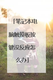 笔记本电脑触摸板按键没反应怎么办