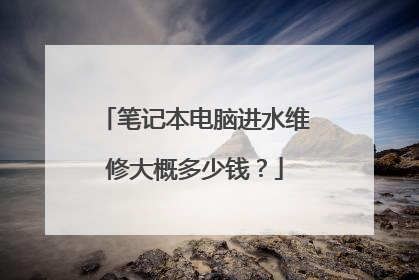 笔记本电脑进水维修大概多少钱?
