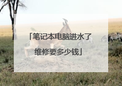 笔记本电脑进水了 维修要多少钱