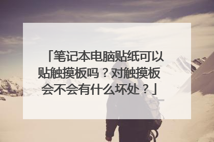 笔记本电脑贴纸可以贴触摸板吗？对触摸板会不会有什么坏处？