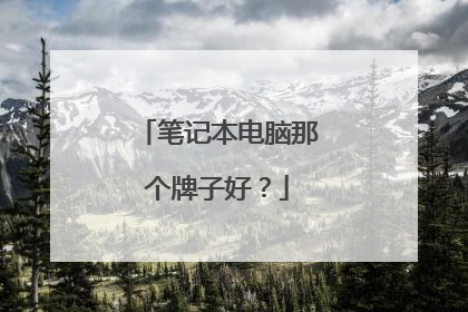 笔记本电脑那个牌子好?