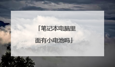 笔记本电脑里面有小电池吗