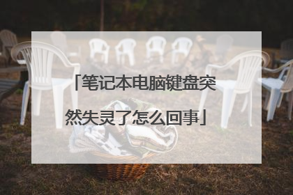 笔记本电脑键盘突然失灵了怎么回事