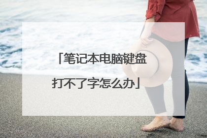 笔记本电脑键盘打不了字怎么办