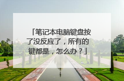 笔记本电脑键盘按了没反应了,所有的键都是,怎么办?