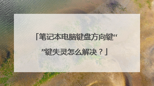 笔记本电脑键盘方向键“←”键失灵怎么解决?