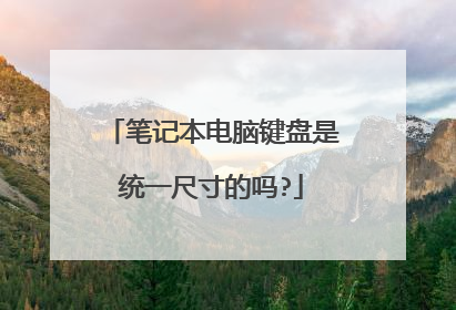 笔记本电脑键盘是统一尺寸的吗?