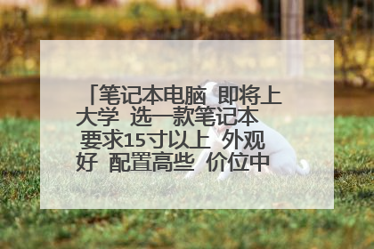笔记本电脑 即将上大学 选一款笔记本 要求15寸以上 外观好 配置高些 价位中关村报价7000-