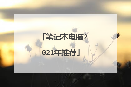 笔记本电脑2021年推荐