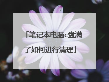 笔记本电脑c盘满了如何进行清理