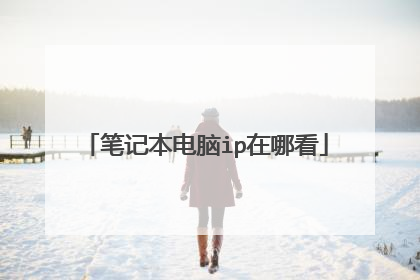 笔记本电脑ip在哪看