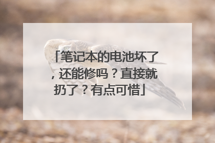 笔记本的电池坏了,还能修吗?直接就扔了?有点可惜