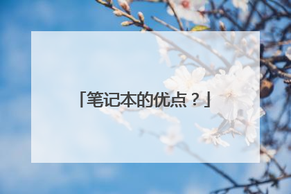笔记本的优点?